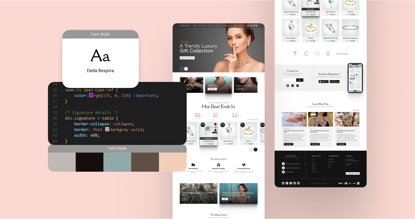Jewellery Website design 1